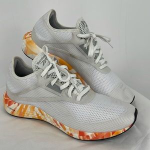 Reebok Flashfilm 3.0 High Vis Orange size 10‎ White with Orange soles